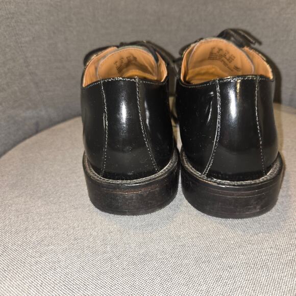 Bostonian mens black patent leather sz 7 FLAW - Picture 3 of 7